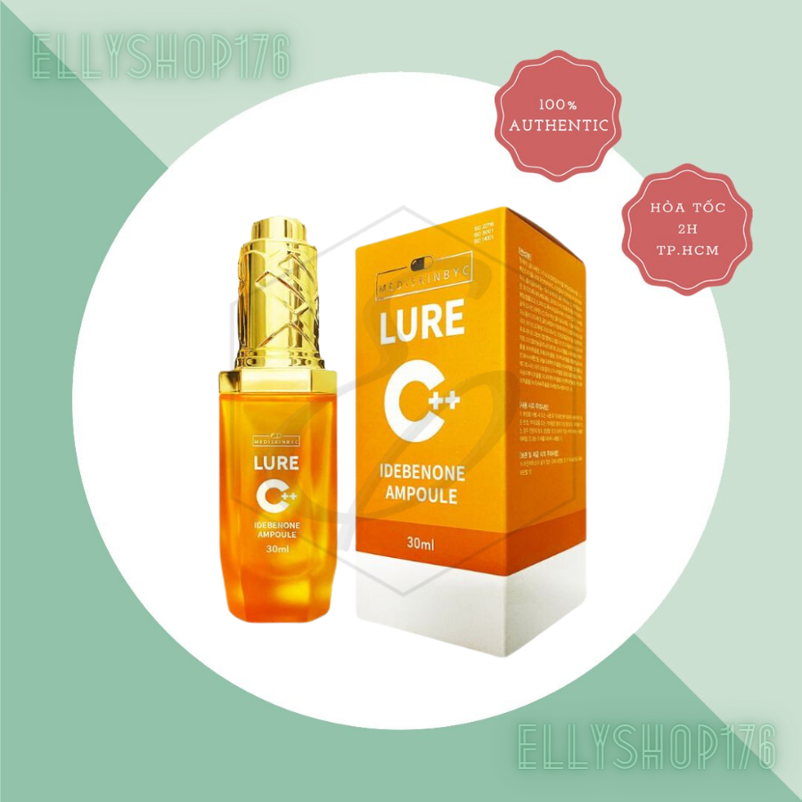 TINH CHẤT TRẺ HOÁ DA VÀ CHỐNG LÃO HOÁ MEDISKINBYC LURE C++ IDEBENONE AMPOULE 30ML